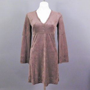 Max Studio Women Dress Greyish Brown S